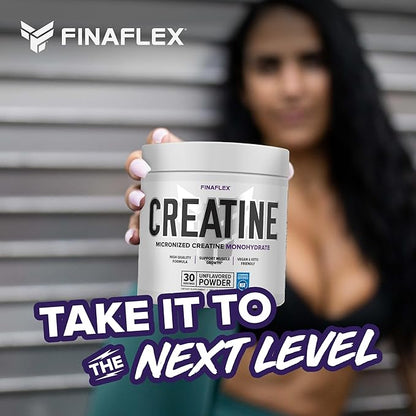 FINAFLEX Pure CREATINE, Unflavored - 5.3 oz - Promotes Muscular Strength, Size & Performance - 100% Pure, Micronized Creatine Monohydrate - NSF Certified - 30 Servings