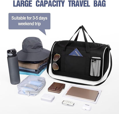 BuyAgain Duffle Bag, 17" Small Travel Carry On Sport Duffel Gym Bag.