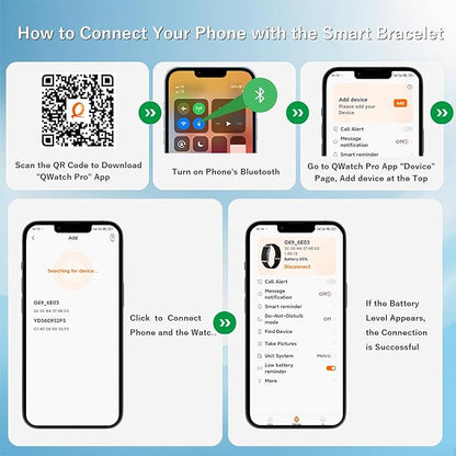 Smart Health Wristband & Armband Set, Screen-Free Minimalist Design Fitness Tracker, Nylon Breathable Smart Bracelet, 24/7 Heart Rate/SpO2/Sleep Monitor, 120+ Sports Modes, IP68 Waterproof