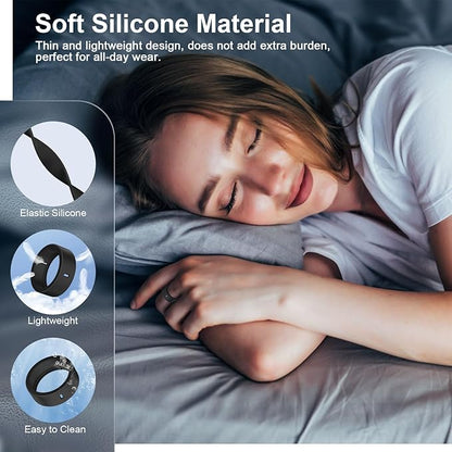 5 Pack Cover Compatible with Oura Ring Gen 4/Oura Ring Gen 3 Horizon/Heritage, Surport Charging with Cover on, Anti-Scratch Elastic Silicone Rings Protector for for Men Women (Size 5)