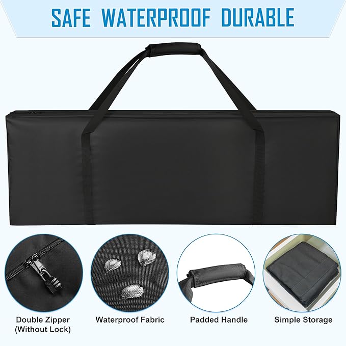 Sports Duffle Bag 60IN Extra Large Travel Duffel Luggage Bag with Upgrade 2-way Lockable Zippers, Durable & Water Resistant (60inch)