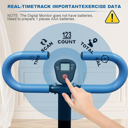 Stair Stepper for Home Vertical Climber, Foldable Full Body Exercise Aerobic Climbing Machines, Mountaineering Fitness Equipment with Adjustable Handles