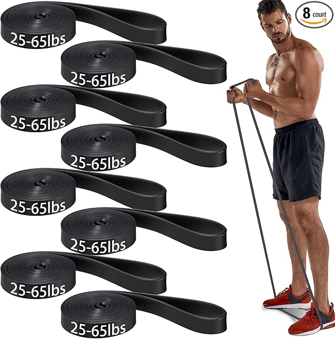 8 Pcs Resistance Bands Pull up Bands Pull up Assistance Bands Exercise Workout Bands for Working Out Muscle Training Physical Therapy Muscle Training Men and Women