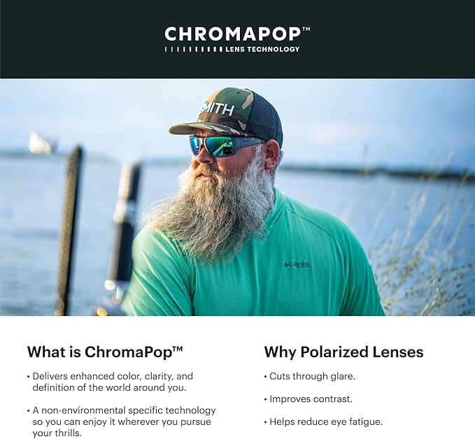 SMITH Guide's Choice S Sunglasses with Chromapop Lenses - Polarized Sunglasses - for Men & Women