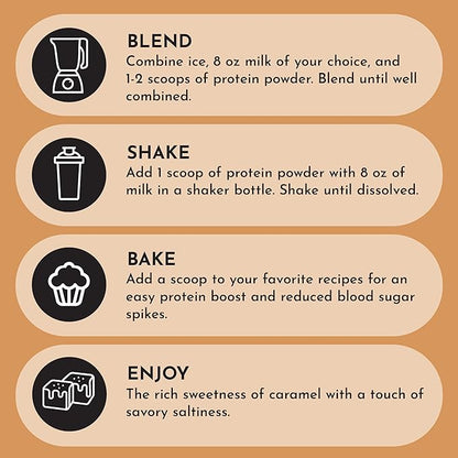JUST INGREDIENTS Salted Caramel Protein Powder ??30-Serving Blend with 100% Grass-Fed Whey & Organic Plant Proteins ??Naturally Flavored ??Supports Muscle Recovery, Energy *