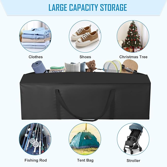 Sports Duffle Bag 60IN Extra Large Travel Duffel Luggage Bag with Upgrade 2-way Lockable Zippers, Durable & Water Resistant (60inch)