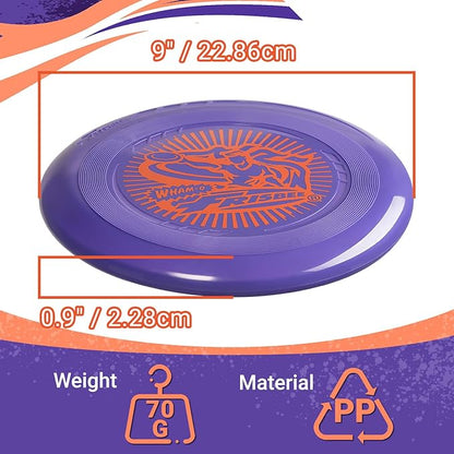 Wham-O Frisbee Go Flying Disc, 9 Inch Lightweight Sports Disc for Beginners Outdoor Beach Backyard Lawn Park Camping Family Activity Game - 70g