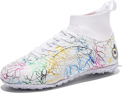 Boy Soccer Cleats Big Kids Soccer Shoes Professional Soccer Cleats Shoes,Unisex Soccer Sneakers for Little Kids Athletic