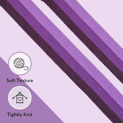 California Yoga Strap | Yoga Belt with Safe Adjustable D-Ring Buckle for Pilates | Stretching Strap | Exercise Bands | Physical Therapy | Improves Sitting Posture