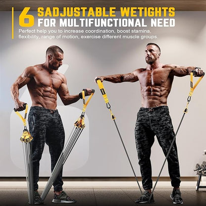 Resistance Bands for Working Out, 300lbs/360lbs Heavy Exercise Bands with Handles, Workout Bands for Men, Weight Bands Set for Muscle Training, Strength, Slim, Yoga, Home Gym Equipment