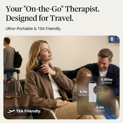 BOB AND BRAD Q2 Mini Massage Gun, Pocket-Sized Deep Tissue Massager Gun, Portable Percussion Muscle