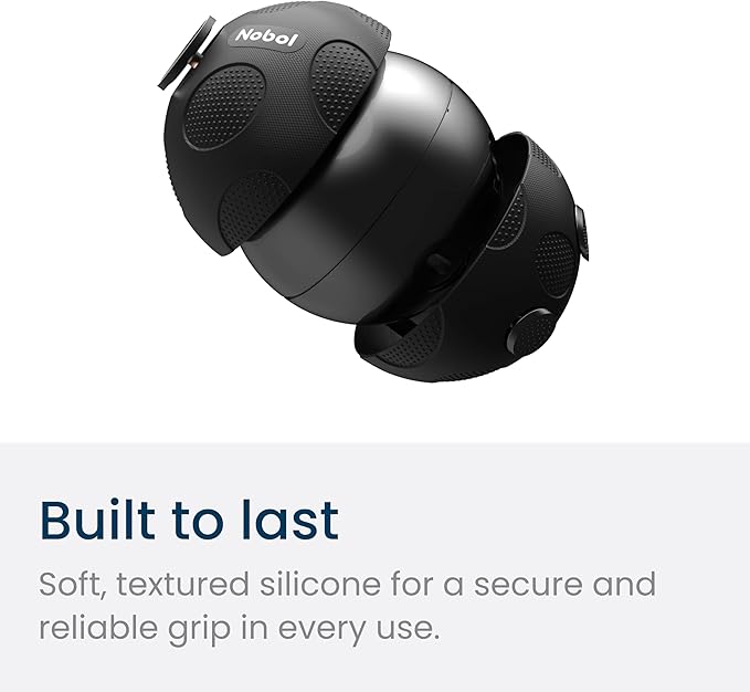 Nobol - MyoSphere Vibration Massage Ball for Deep Tissue Stimulation, Muscle Tension Relief and Stress Reduction | Your Portable Deep Tissue Therapist | Space Black | 1.5lb