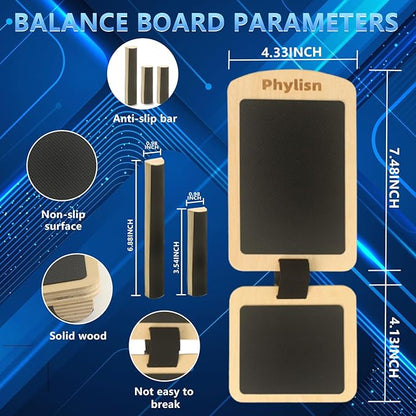 Ankle Foot Strengthener Exerciser Balance Board for Sprained Ankle,Foot Balance Stability Training,Plantar Fasciitis with Instruction & Video