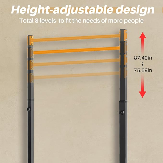 Pull Up Station, Bongkim Power Tower Portable Pullup Bar Station, Pull Up Bar for Home Gym, Pull Up Tower Station 330LBS