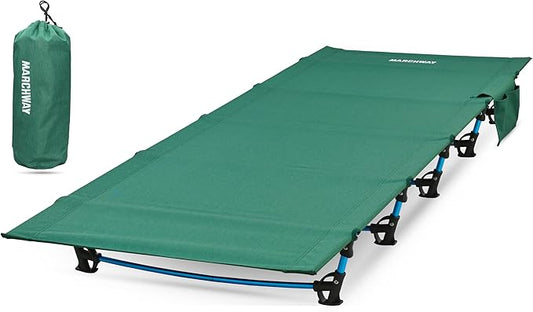 MARCHWAY Ultralight Folding Tent Camping Cot Bed, Portable Compact for Outdoor Travel, Base Camp