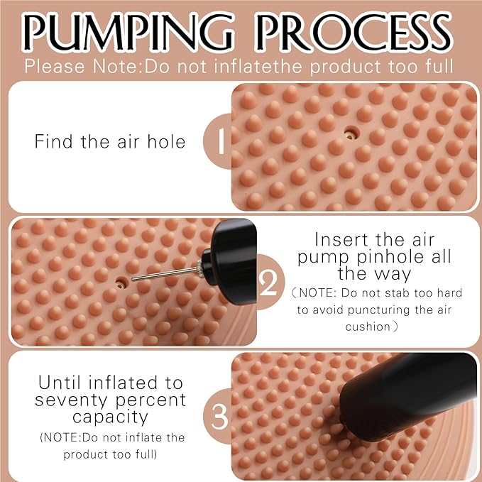 Libima 4 Pcs Wiggle Seat Inflated Wobble Cushion for Sensory Kid 13 Inches Balance Disc Flexible Seating for Classroom Sensory Pad for Chair Wiggle Cushion with Needle Pump