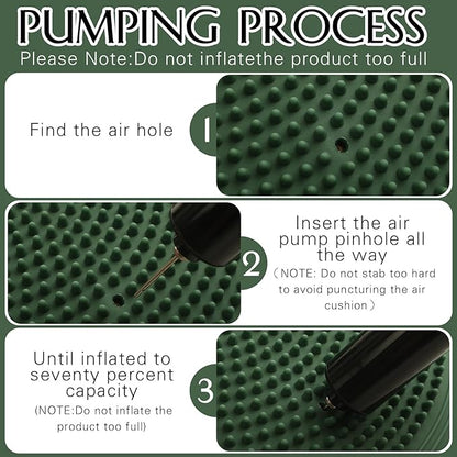 Libima 4 Pcs Wiggle Seat Inflated Wobble Cushion for Sensory Kid 13 Inches Balance Disc Flexible Seating for Classroom Sensory Pad for Chair Wiggle Cushion with Needle Pump