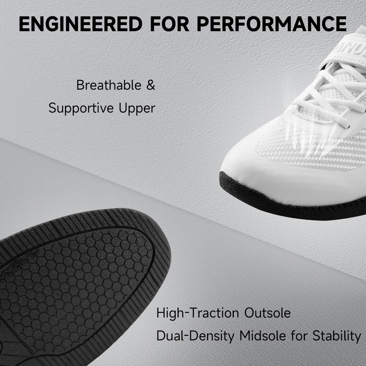 MANUEKLEAR Weight Lifting Shoes Men, Professional Training Weightlifting Shoes, Squat Shoes for