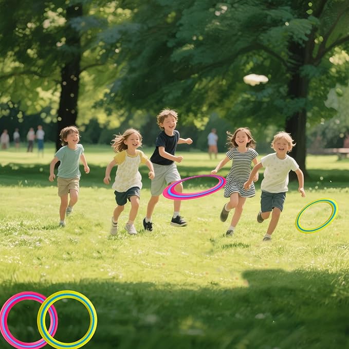11-inch Flying Ring, 3-Piece Set. A Sports Game for Beach, Backyard, Park, and pet Interaction. Suitable for Soft Flying Discs, The Best Outdoor Throwing Toy.