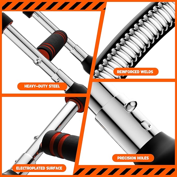 Twister Arm Trainer for Men - Adjustable 3-Level Resistance (60-110 lbs) Chest Exerciser, Arm Trainer & Home Gym Workout Equipment for Biceps, Triceps, Shoulders & Chest