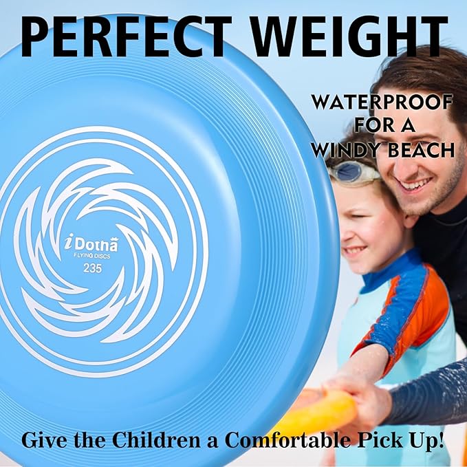 Sports Flying Disc - Compeition Flying Discs for Beach, Backyard, Lawn, Park, Camping and More - Great for All Ages Outdoor Flying Disc Training