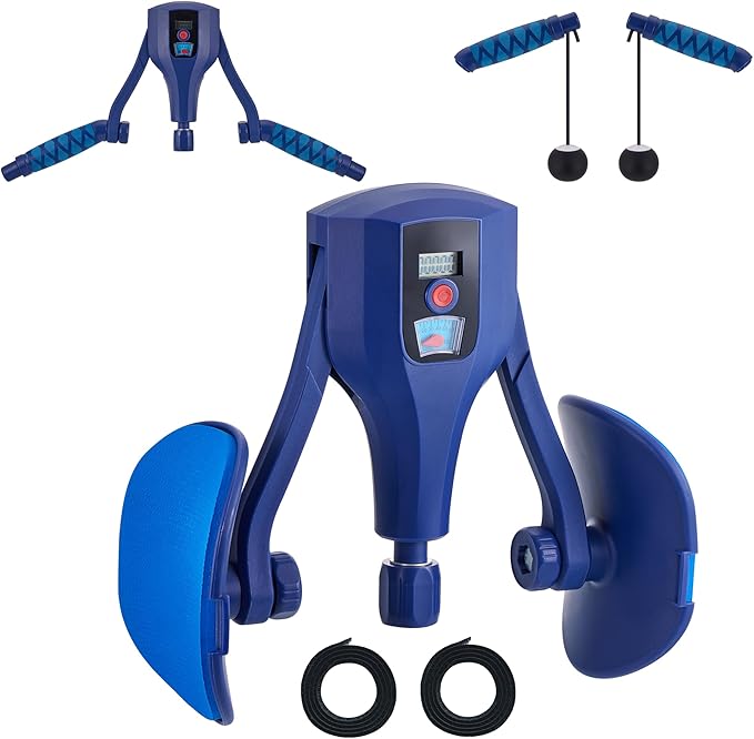 Thigh Master, 0–132lbs Adjustable Resistance, 3-in-1 Pelvic Floor Exercise Devices, Inner Thigh Exerciser, Kegel Exercise for Men & Women, Home Gym Fitness