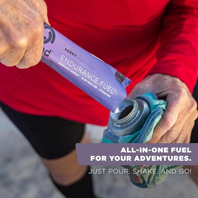 Tailwind Nutrition Endurance Fuel, Carbohydrate & Electrolyte Sports Drink Mix Powder, Gluten-Free, Vegan, Berry, 50 Servings