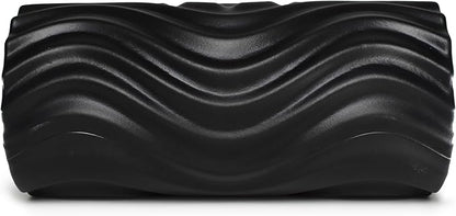 Zyllion Rechargeable Vibrating Foam Roller with 4 Speeds - Cordless Electric Deep Tissue Massager for Muscle Pain Relief, Black/Black, ZMA-22