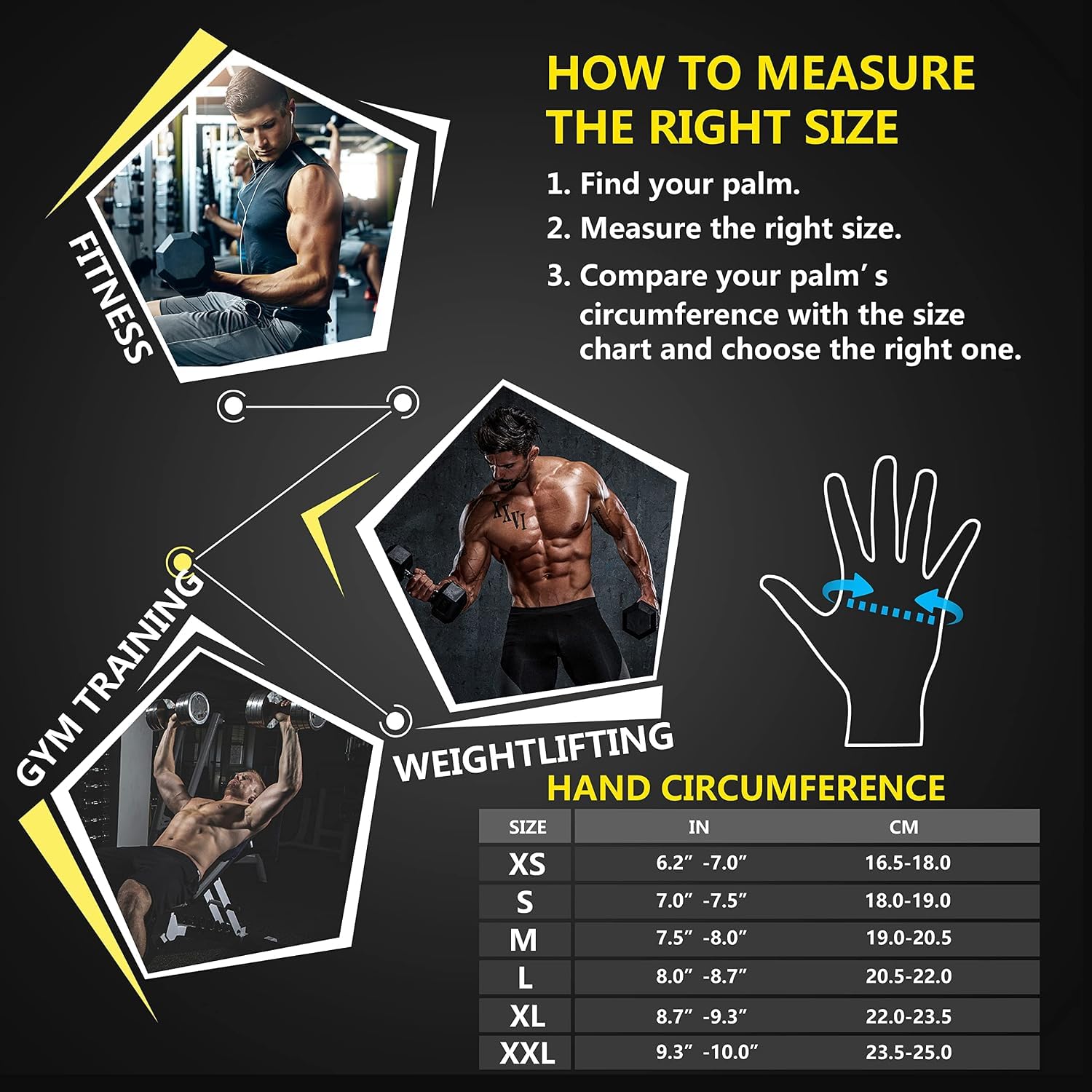ihuan Ventilated Weight Lifting Gym Workout Gloves with Wrist Wrap Support for Men & Women, Full