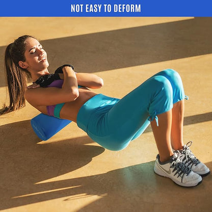 Yes4All EVA Firm Foam Roller for Back - Round Back Roller for Exercise, Yoga & Pilates 12/18/24/36 inch