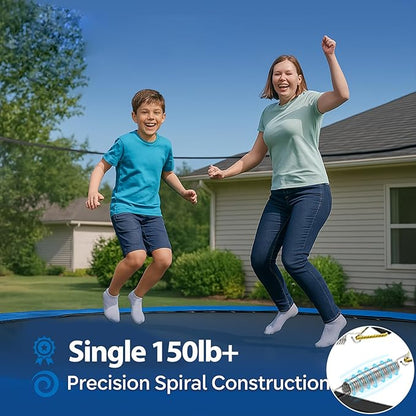 Trampoline Springs Heavy Duty Stainless Steel Replacement,16-Pack with T-Hook and Pulling Tool,5.5-7 Inch