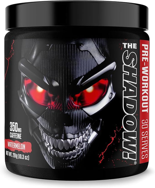 JNX SPORTS The Shadow! 350mg of Caffeine Hard Core Preworkout - Watermelon 30 Servings | Electric