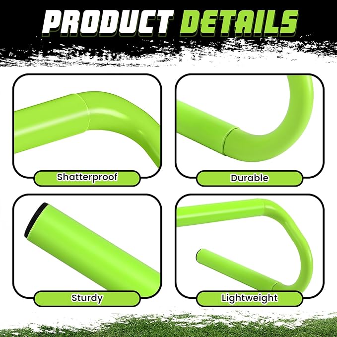 5 Pcs Speed Agility Training Hurdles Detachable Durable Equipment Plyometric and All Purpose Speed Training Hurdle Equipment for Athletes Soccer Basketball