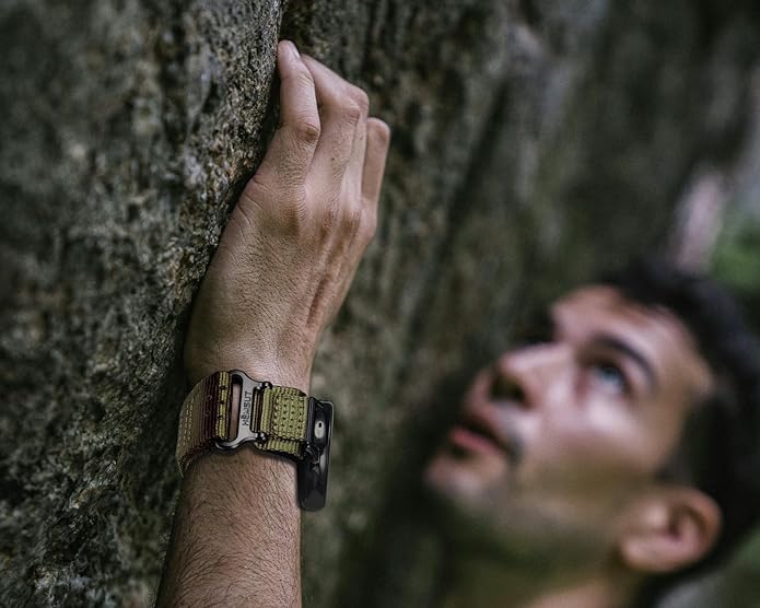 20mm Nylon Band Compatible with Garmin Vivoactive6/5/3,Forerunner 165/55/645/245 Music, 20mm Soft Nylon Replacement Strap