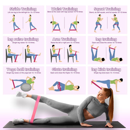 Resistance Loop Exercise Bands, Resistance Bands Exercise Bands for Home Fitness, Stretching