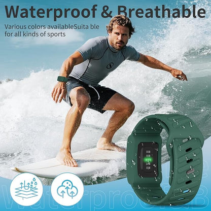 Silicone Sport Band Compatible with Whoop 4.0 Band for Men Women,Soft Comfort Durable Replacement Wristbands for Whoop 5.0 Silicone Bands