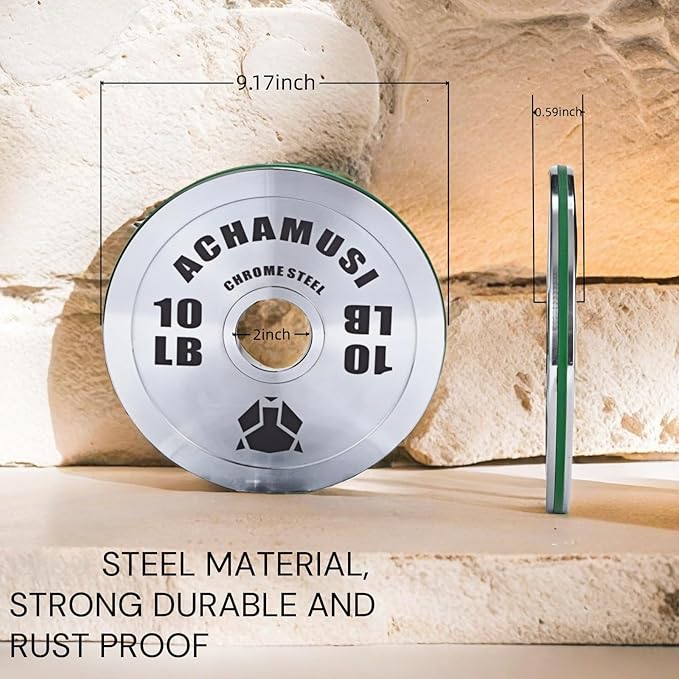 Olympic Weight Plates，Steel 2-Inch Weight Plate For Strength Training，Weightlifting - Single Or Pair