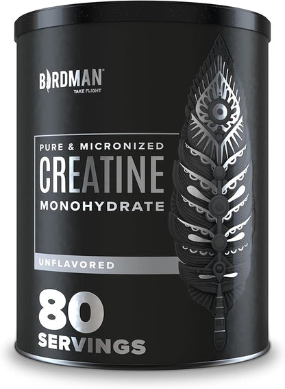 Micronized Creatine Monohydrate Powder, Muscle Recovery, Caffeine Free, Creatine Pre Workout, Vegan, Post Workout, Gluten Free, Sugar Free | 80 Servings (5 Grams Each) | 0.8lb