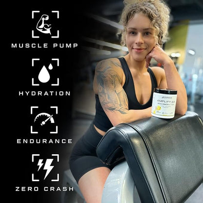 Cutler Nutrition Amplify Pump Pre Workout Caffeine Free Nitric Oxide Booster containing Arginine and Citrulline Pre-Workout for Maximum Pumps Sour Lemonade Flavor
