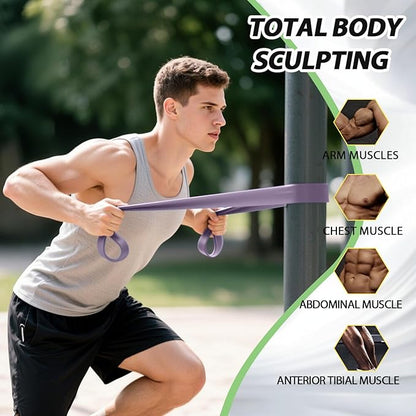 LEEKEY Resistance Bands Set for Pull-Up Assistance & Full-Body Training, Multi-Level Exercise Bands with Bag for Home Workouts, Physical Therapy, Strength Training (Men/Women)