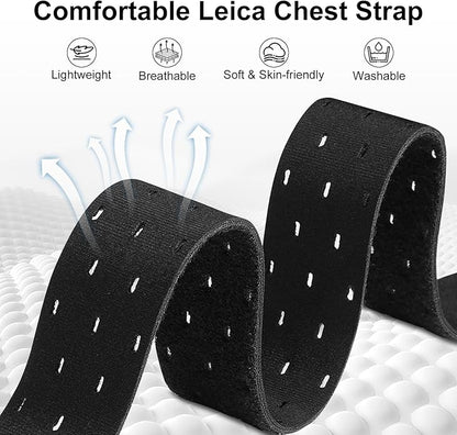 26mm QuickFit Heart Rate Chest Strap Compatible with Garmin Fenix 6X/6X Pro/7X/Fenix 8 51mm/5X/5X Plus/3, Soft Sport Nylon for Instinct 3 50mm Band/Descent MK1/D2 Delta PX/D2 Charlie Men Women