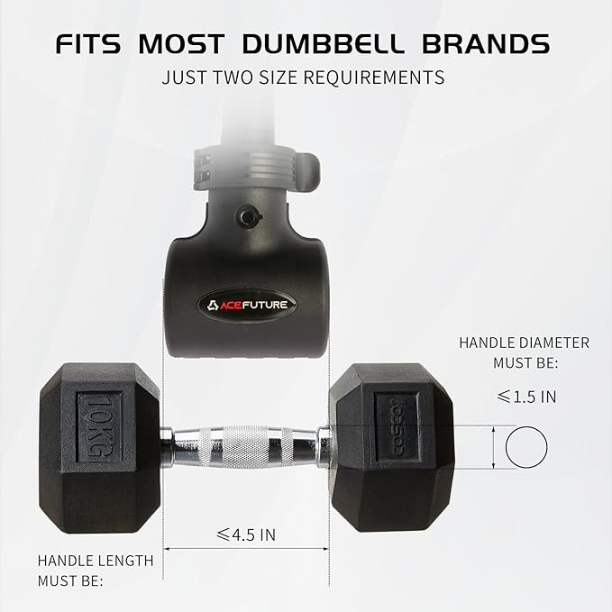 3 in 1 Dumbbell Converter Bar Set - Convert Dumbbells to Barbell & Kettlebell for Home Gym, Multi-Functional Strength Training Bar with Secure Clamps, Space-Saving Weight Lifting System (Black)