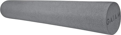 Gaiam Restore Foam Roller for Muscle Massage - Deep Tissue Muscle Massager for Sore Muscles & Stimulation - Total Body Pain Relief, Back, Neck, Foot, Calf, Leg, Arm (18 Inch and 36 Inch)