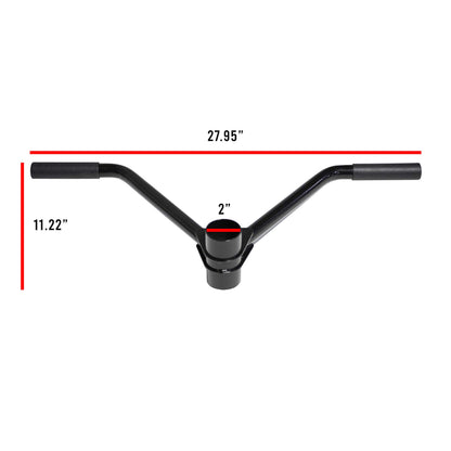 CAP Barbell PRO Straight T-Bar Row Attachment for 2-Inch Olympic Bar, Black