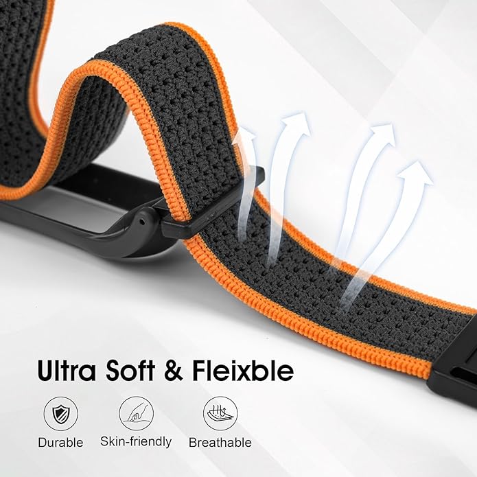 Adjustable Smartwatch Soft Woven Nyon Wristband + Protective Case Base fits for PLAUD AI NotePin Recorder,Upgraded 18mm Pin Notepin Strap for Easy Band Replacement