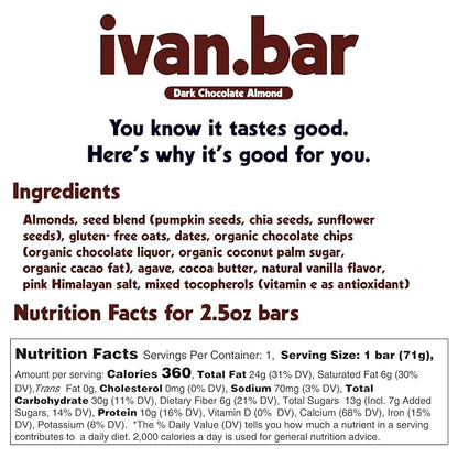 Protein Packed Energy Snack Bar | Provides Healthy Energy | Vegan, All Natural Ingredients | Soy, Dairy & Gluten Free (2.5 Ounce (Pack of 16 Bars), Chocolate)