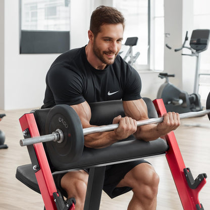 VEVOR Preacher Curl Bench, Strength Training Benches, Max Load 660 LBS Home Gym Fitness Equipment