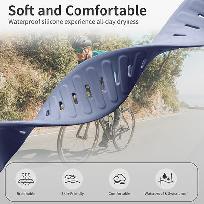 Silicone Sport Band Compatible with Whoop 4.0 Band for Men Women,Soft Comfort Durable Replacement Wristbands for Whoop 5.0 Silicone Bands