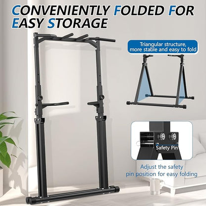 Pull Up Station Pull Up Bar for Home Gym Equipment Dip Station Power Tower Strength Training Fitness Equipment