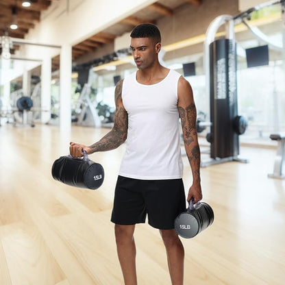 Water Dumbbells, Water Filled Training Dumbbells, Travel Weights Set, Adjustable Weights to 4-30 Lbs/Pair, Portable Gym for Strength Training, Fitness and Shaping